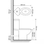 vidaXL Keramická toaleta/WC do kúpeľne, rohová, čierna – Obrázok 6