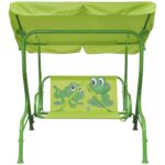 vidaXL Zelená detská hojdačka – Obrázok 2
