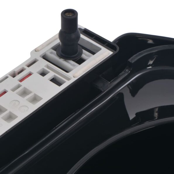 vidaXL WC sedadlo, pomalé sklápanie, rýchloupínacie, čierne – Obrázok 7