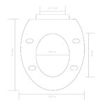 vidaXL WC sedadlo, pomalé sklápanie, rýchloupínacie, čierne – Obrázok 9