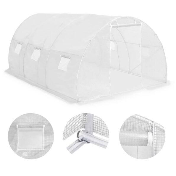 vidaXL Skleník 13,5 m² 450x300x200 cm – Obrázok 8