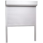 vidaXL Predokenná roleta, hliník 100x130 cm, biela – Obrázok 3
