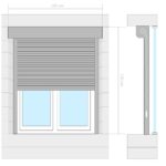 vidaXL Predokenná roleta, hliník 100x130 cm, biela – Obrázok 6