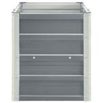 vidaXL Vyvýšený záhradný záhon, pozinkovaná oceľ 240x40x45 cm, sivý – Obrázok 4