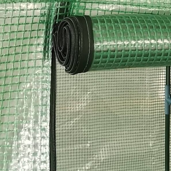 vidaXL Skleník s oceľovým rámom 1x0,5x1,9 m 0,5 m² – Obrázok 3