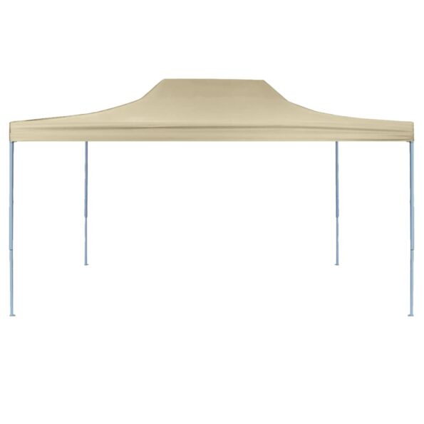 vidaXL Profesionálny skladací párty stan oceľový 3x4 m krémový – Obrázok 2