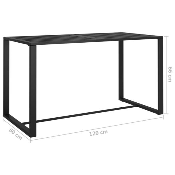 vidaXL 6-dielna záhradná sedacia súprava s podložkami antracitová hliníková – Obrázok 6