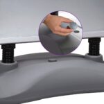 vidaXL Stojan na plagát A1 plnený vodou sivý hliníková zliatina – Obrázok 4