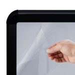 vidaXL Stojan na plagát A1 plnený vodou čierny hliníková zliatina – Obrázok 3