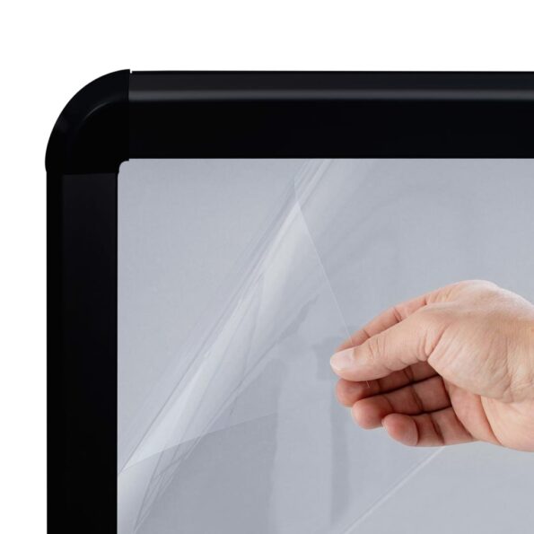 vidaXL Stojan na plagát A1 plnený vodou čierny hliníková zliatina – Obrázok 3