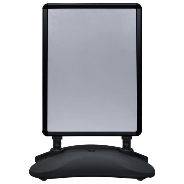 vidaXL Stojan na plagát A1 plnený vodou čierny hliníková zliatina – Obrázok 5