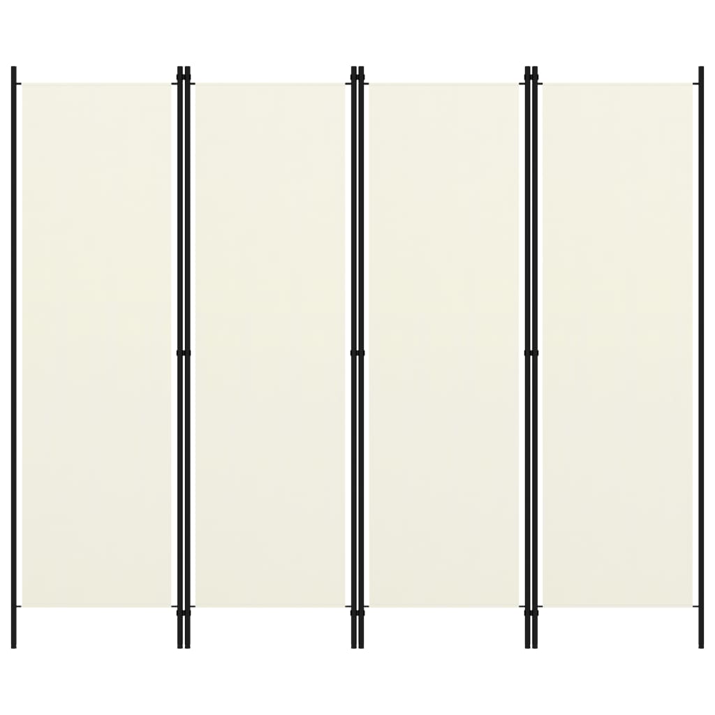 VXL8720286022658_a_en_hd_1.jpg vidaXL 4-panelový paraván biely 200x180 cm – Obrázok 1