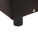 vidaXL Pohovka pre psa, hnedá 81x43x31 cm, plyš a umelá koža – Obrázok 6