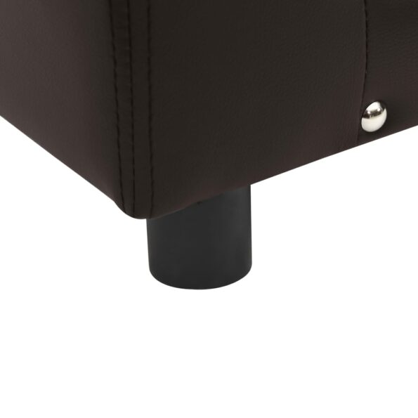 vidaXL Pohovka pre psa, hnedá 81x43x31 cm, plyš a umelá koža – Obrázok 6