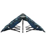 vidaXL Skladacie ležadlo pre dve osoby potlač listov oceľové – Obrázok 7