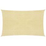vidaXL Tieniaca plachta 160 g/m², béžová 3x6 m, HDPE