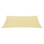 vidaXL Tieniaca plachta 160 g/m², béžová 6x7 m, HDPE – Obrázok 3