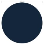 vidaXL Plávajúca solárna bazénová fólia z PE 527 cm čierna a modrá – Obrázok 5