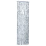 vidaXL Záves proti hmyzu, biely a sivý 120x220 cm, ženilka – Obrázok 4