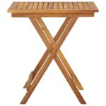 vidaXL 3-dielna skladacia záhradná jedálenská súprava masívne akáciové drevo – Obrázok 4