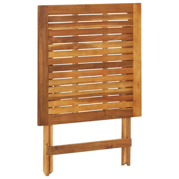 vidaXL 3-dielna skladacia záhradná jedálenská súprava masívne akáciové drevo – Obrázok 5