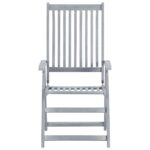 vidaXL Záhradné sklápacie stoličky 4 ks s podložkami akáciový masív – Obrázok 4