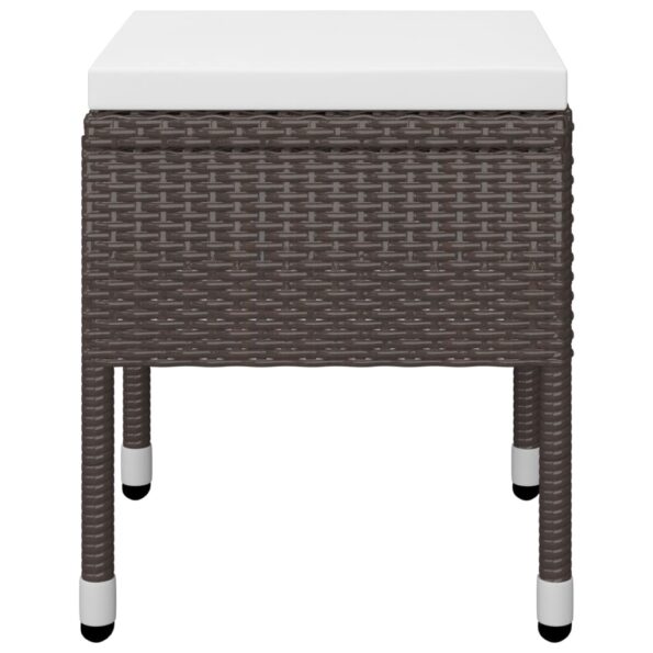 vidaXL 5-dielna záhradná jedálenská súprava hnedá – Obrázok 12