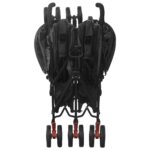 vidaXL Kočík pre dvojičky antracitový oceľový – Obrázok 8