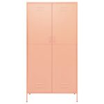 vidaXL Skriňa ružová 90x50x180 cm oceľová – Obrázok 4