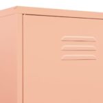 vidaXL Skriňa ružová 90x50x180 cm oceľová – Obrázok 8