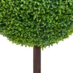 vidaXL Umelý krušpán v tvare gule s kvetináčom zelený 71 cm – Obrázok 3
