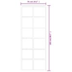 vidaXL Posuvné dvere s kovaním ESG sklo a hliník 76x205 cm – Obrázok 10