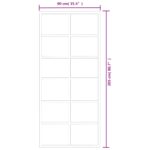 vidaXL Posuvné dvere s kovaním ESG sklo a hliník 90x205 cm – Obrázok 10