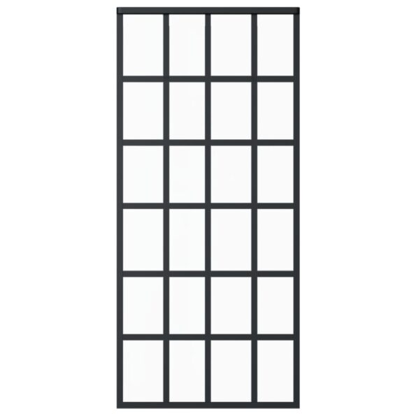 vidaXL Posuvné dvere s kovaním ESG sklo a hliník 90x205 cm – Obrázok 4