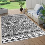 vidaXL Vonkajší koberec čierny 120x180 cm PP