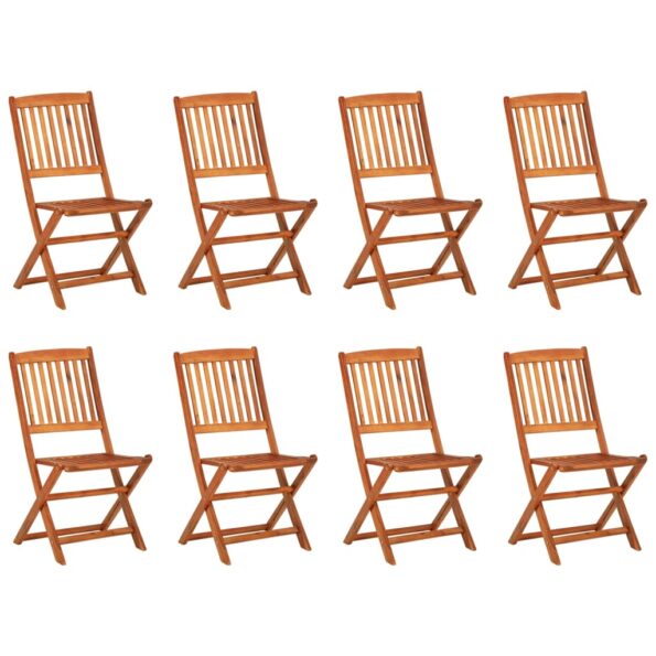 vidaXL 9-dielna záhradná jedálenská súprava, akáciový masív – Obrázok 3