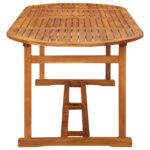 vidaXL 11-dielna záhradná jedálenská súprava 220x90x75 cm akácia – Obrázok 8
