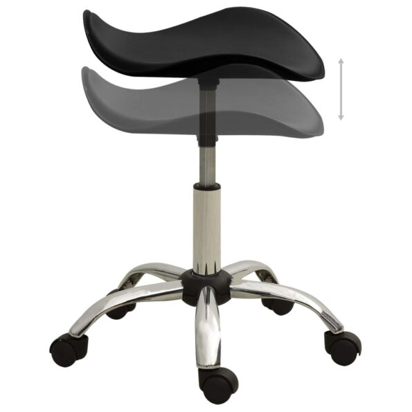 vidaXL Kancelárska stolička čierna umelá koža – Obrázok 4