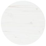 vidaXL Stolová doska biela Ø40x2,5 cm masívna borovica