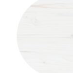 vidaXL Stolová doska biela Ø40x2,5 cm masívna borovica – Obrázok 3