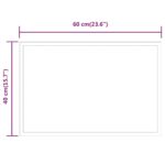 vidaXL LED kúpeľňové zrkadlo 60x40 cm – Obrázok 5