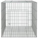 vidaXL Klietka pre králiky 78x54x54 cm pozinkované železo – Obrázok 5