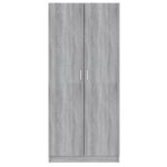 vidaXL Šatník sivý dub sonoma 80x52x180 cm spracované drevo – Obrázok 3