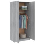 vidaXL Šatník sivý dub sonoma 80x52x180 cm spracované drevo – Obrázok 7