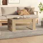 vidaXL Konferenčný stolík dub sonoma 102x55x45 cm spracované drevo