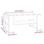 vidaXL Konferenčný stolík betónový sivý 102x55x45 cm spracované drevo – Obrázok 7