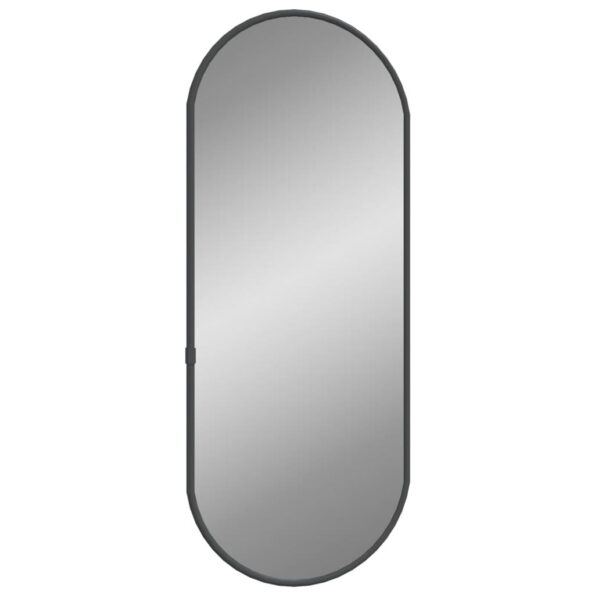 VXL8720287166009_a_en_hd_1.jpg vidaXL Nástenné zrkadlo čierne 50x20 cm oválne – Obrázok 2