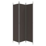vidaXL 3-panelový paraván hnedý 150x220 cm látka – Obrázok 5