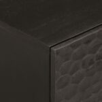 vidaXL Nočný stolík, čierny 40x33x46 cm, mangový masív – Obrázok 7