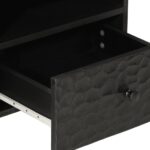 vidaXL Konferenčný stolík, čierny 80x54x40 cm, mangový masív – Obrázok 9